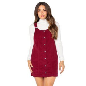 Celebrity Pink | Corduroy Pinafore Dress, Tawny Port